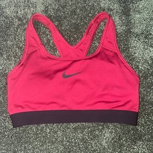 Nike red sports bra small